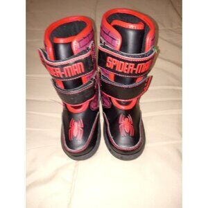 Spiderman boots Different sizes Left 12 Right 11 Toddler Winter Shoes